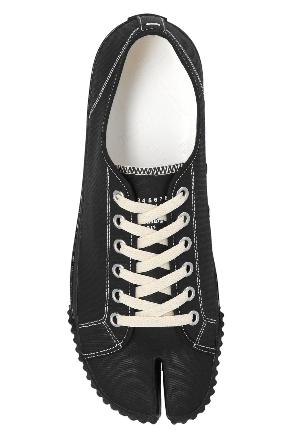 Hoops Mid Shoes Pure Black Tabi sneakers Maison Margiela